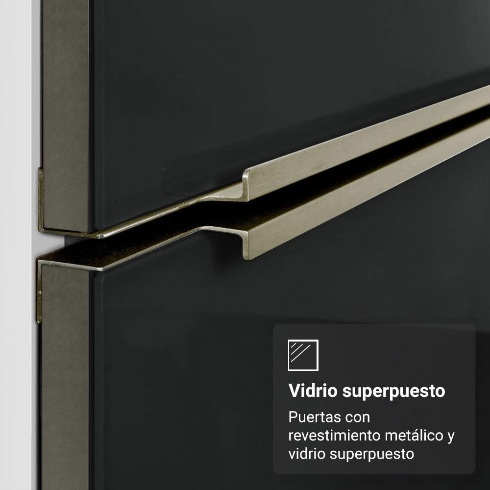 Foto 7 pulgar | Cocina Integral Completa Armario De Vidrio Madesa Lux Bn 01