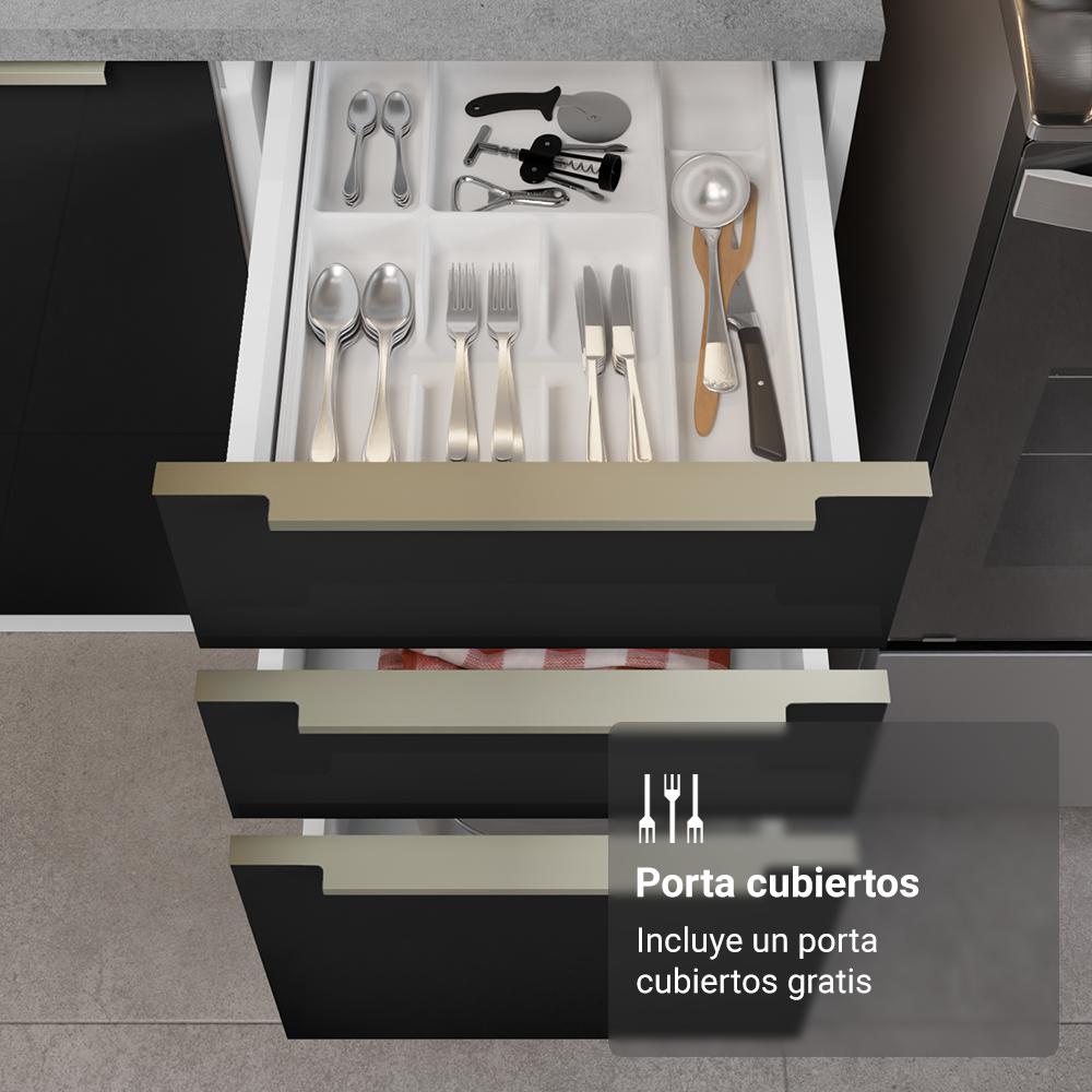Foto 9 pulgar | Cocina Integral Completa Armario De Vidrio Madesa Lux Bn 01