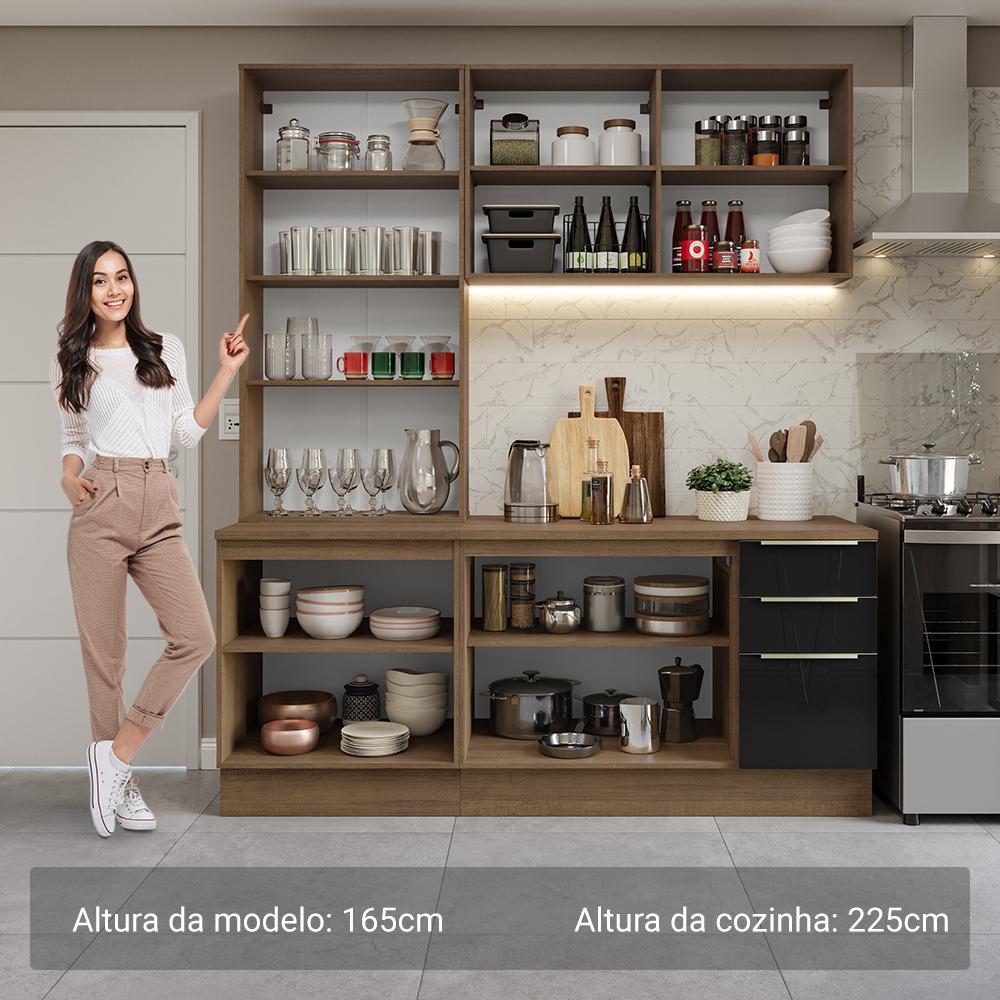 Foto 5 pulgar | Cocina Integral Completa Armario De Vidrio Madesa Lux Mn 02