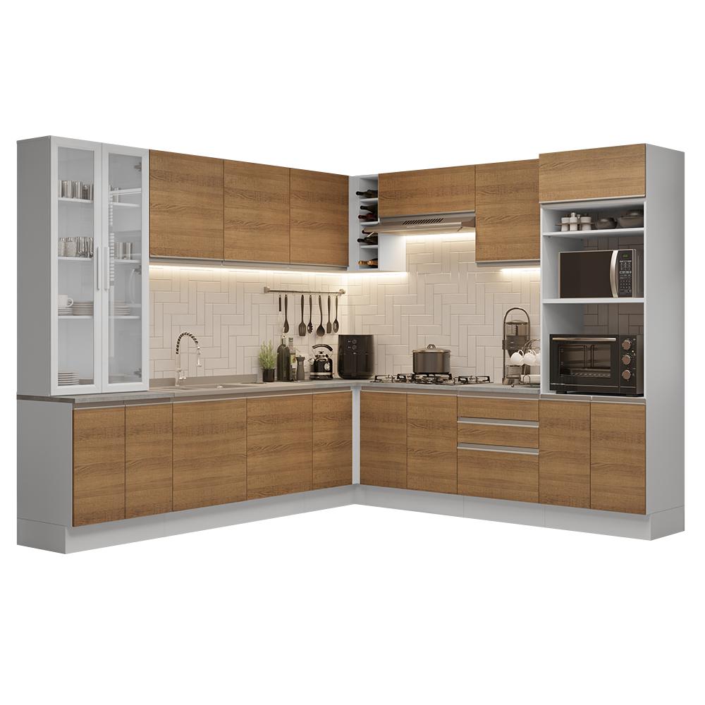 Foto 2 pulgar | Cocina Integral Completa Armario De Vidrio Madesa Glamy Bm 2
