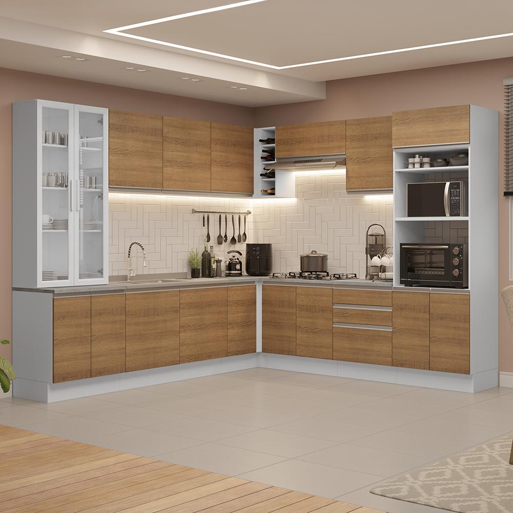 Foto 3 pulgar | Cocina Integral Completa Armario De Vidrio Madesa Glamy Bm 2