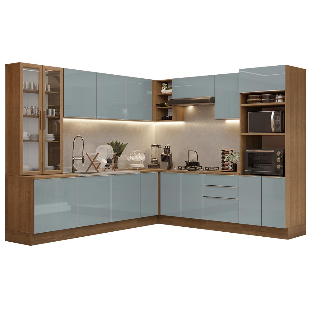 Cocina Integral Completa Armario De Vidrio Madesa Lux Mg 01