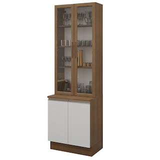Foto 1 | Kit Gabinete Bajo Con Armario De Vidrio Madesa Glamy 70 Mb 01