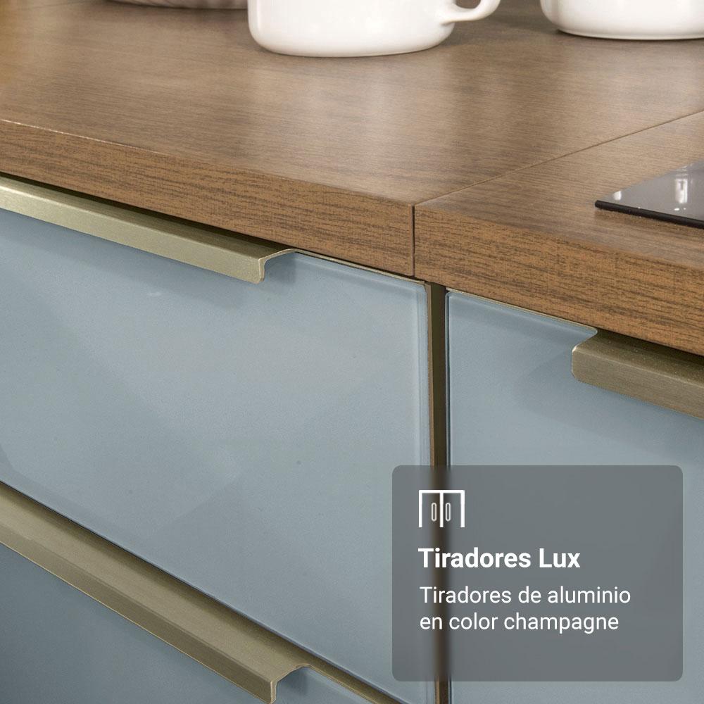 Foto 8 pulgar | Kit Gabinete Bajo Con Armario De Vidrio Madesa Lux 70cm Mg 1