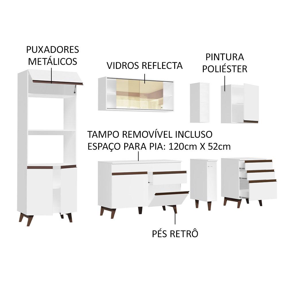 Foto 5 pulgar | Cocina Integral Completa Modular Madesa Reims 270cm Bb 01