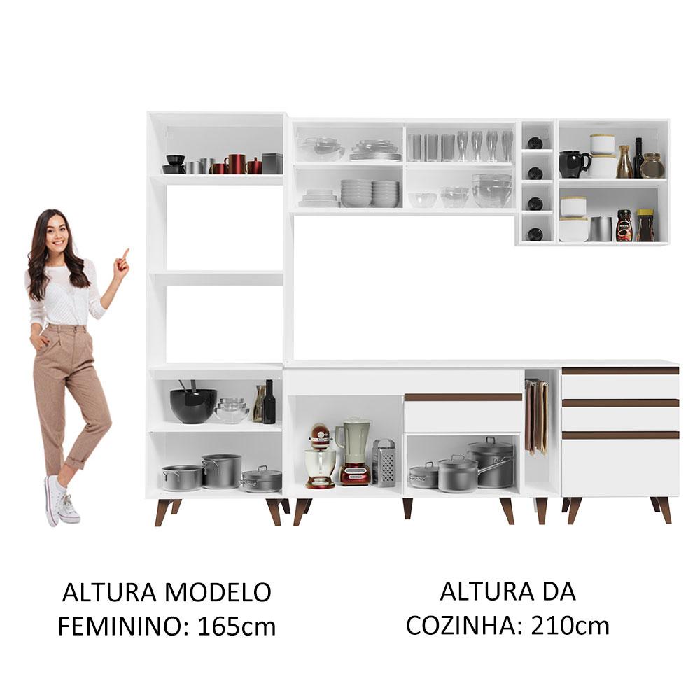 Foto 6 pulgar | Cocina Integral Completa Modular Madesa Reims 270cm Bb 01