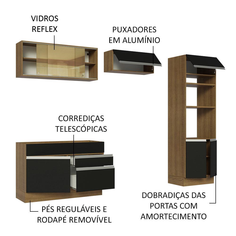 Foto 5 pulgar | Cocina Integral Completa Modular Madesa Glamy 270cm Mn 12