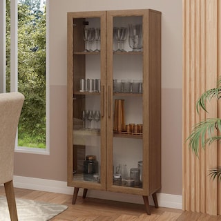 Foto 2 | Mueble Armario De Vidrio Madesa 2 Puertas Con Pies Mm 02