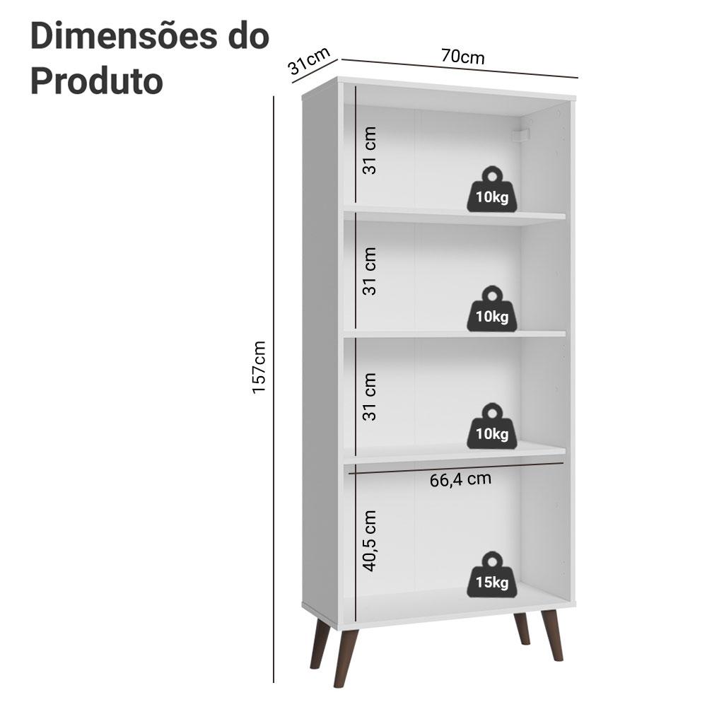 Foto 4 pulgar | Mueble Armario De Vidrio Madesa 2 Puertas Con Pies Bb 03