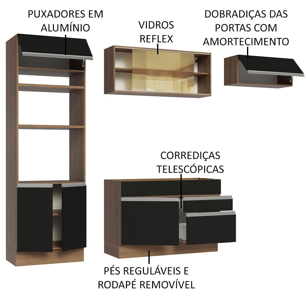 Foto 5 pulgar | Cocina Integral Completa Modular Madesa Glamy 270cm Mn 11