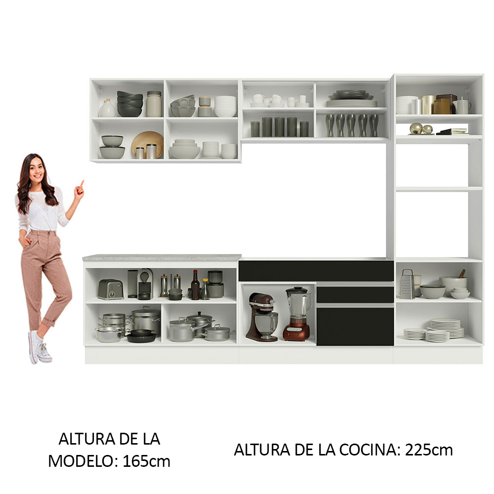 Foto 6 pulgar | Cocina Integral Completa Modular Madesa Glamy 310cm Bn 01