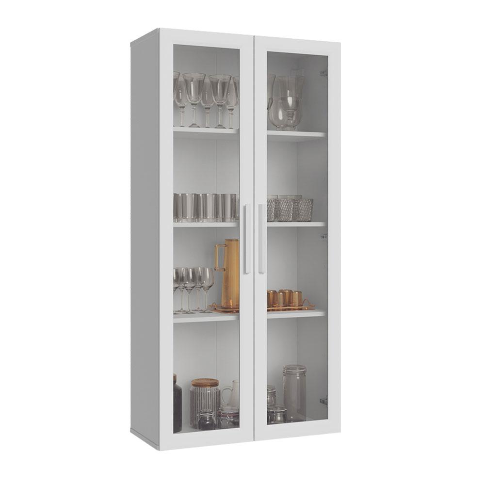 Foto 2 pulgar | Mueble Armario De Vidrio Madesa 2 Puertas Sin Pies Bb 01