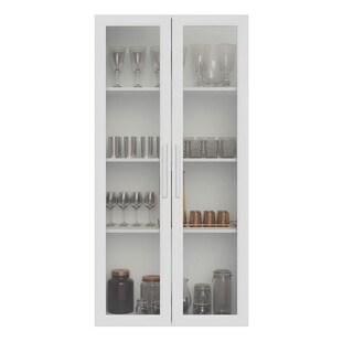 Foto 5 | Mueble Armario De Vidrio Madesa 2 Puertas Sin Pies Bb 01
