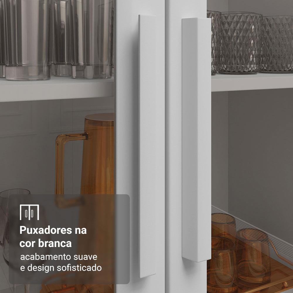 Foto 7 pulgar | Mueble Armario De Vidrio Madesa 2 Puertas Sin Pies Bb 01