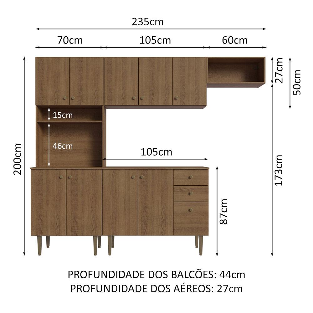 Foto 3 | Cocina Integral Completa Modular Madesa Gourmet 235cm Mm 01