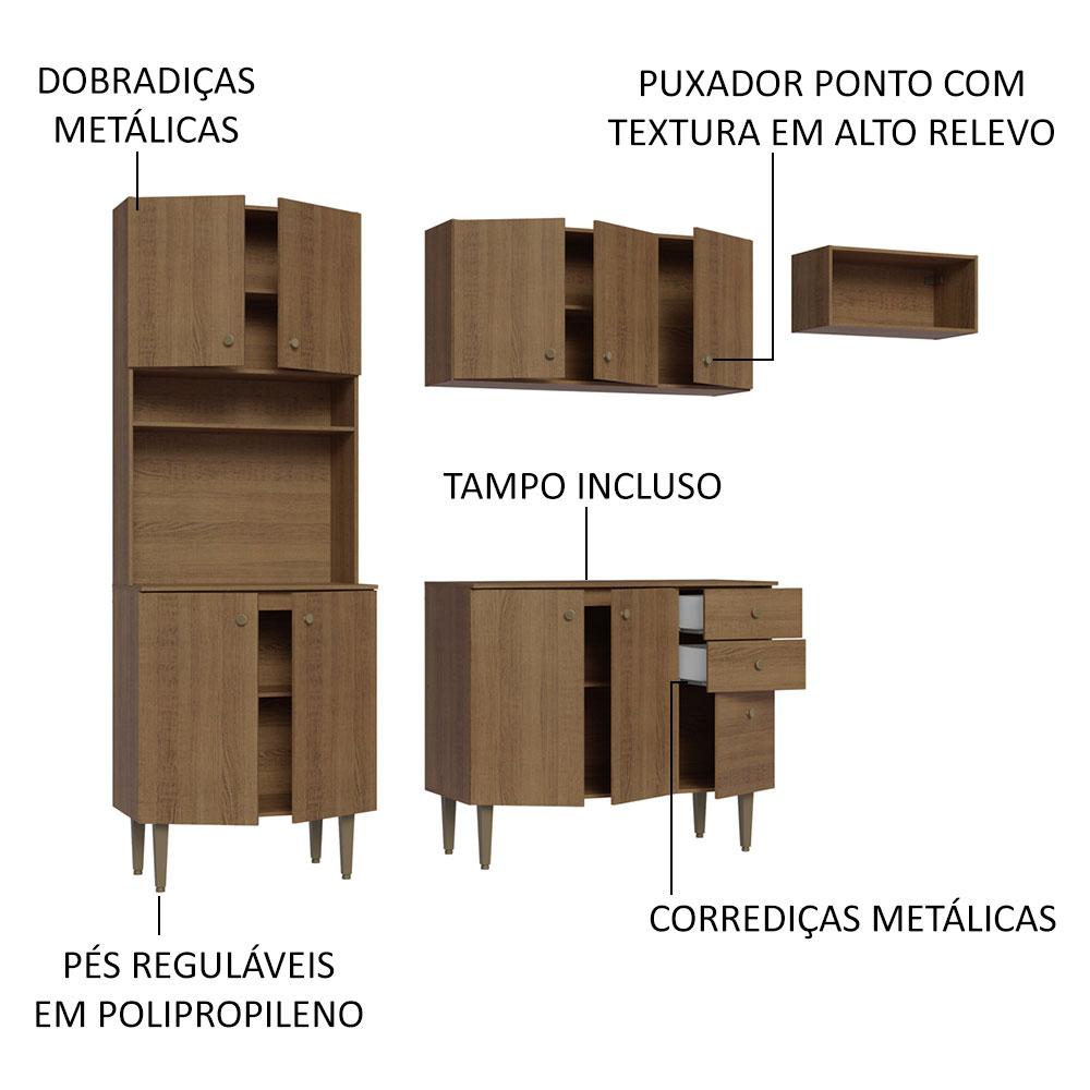 Foto 4 | Cocina Integral Completa Modular Madesa Gourmet 235cm Mm 01