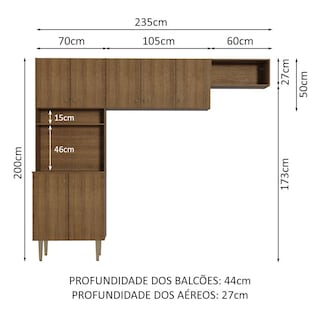 Foto 3 | Cocina Integral Completa Modular Madesa Gourmet 235cm Mm