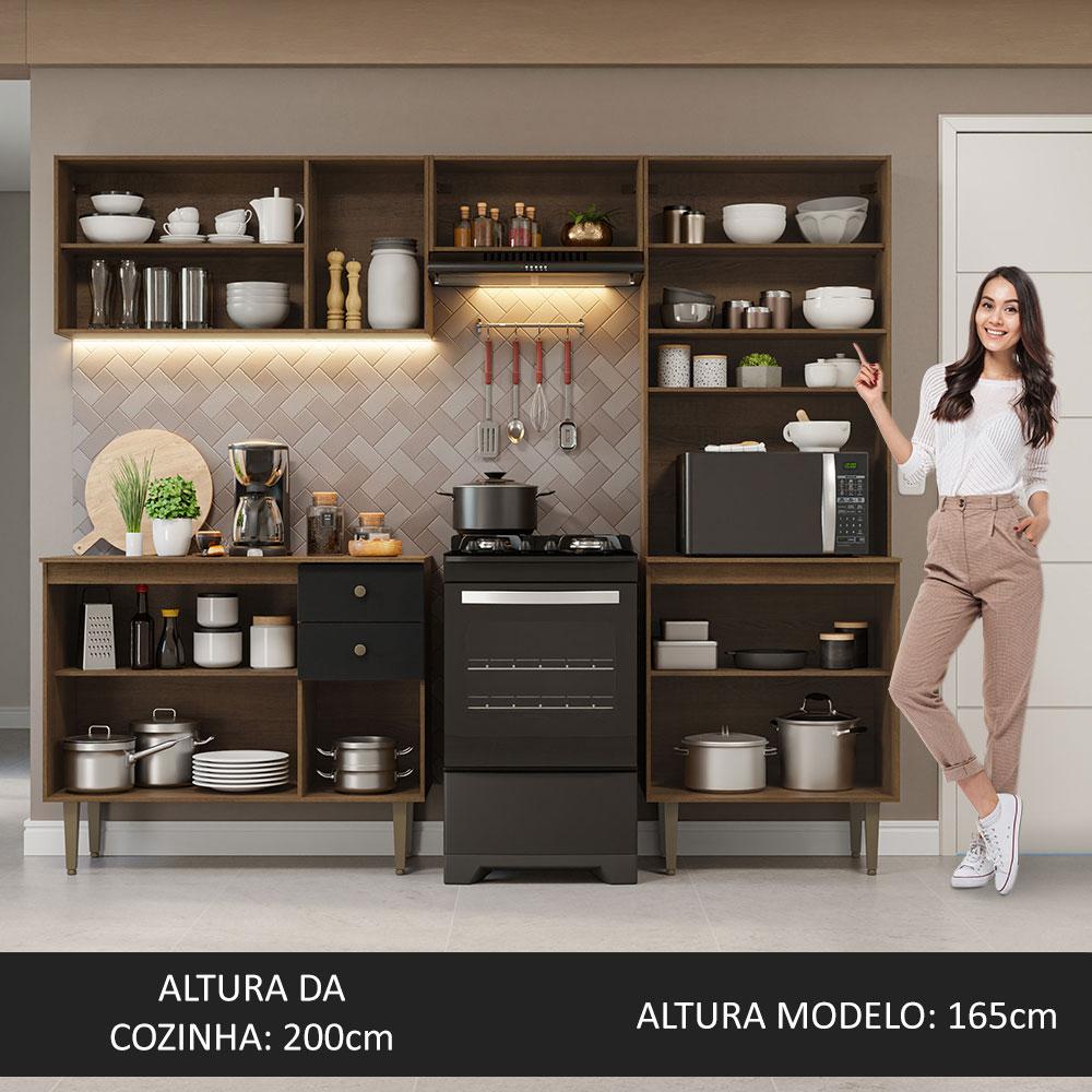 Foto 6 pulgar | Cocina Integral Completa Modular Madesa Gourmet 235cm Mn 01