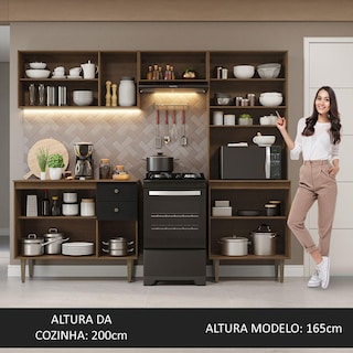 Foto 5 | Cocina Integral Completa Modular Madesa Gourmet 235cm Mn 01
