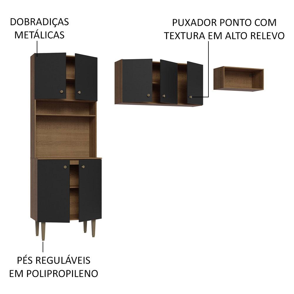 Foto 5 pulgar | Cocina Integral Completa Modular Madesa Gourmet 235cm Mn