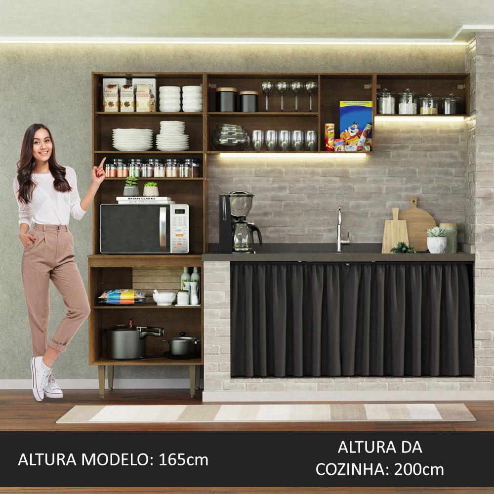 Foto 6 pulgar | Cocina Integral Completa Modular Madesa Gourmet 235cm Mn
