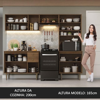 Foto 5 | Cocina Integral Completa Modular Madesa Gourmet 235cm Mm 01
