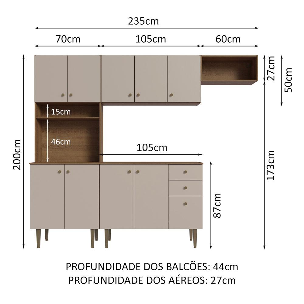Foto 3 | Cocina Integral Completa Modular Madesa Gourmet 235cm Mc 02