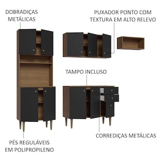 Foto 4 | Cocina Integral Completa Modular Madesa Gourmet 235cm Mn 02