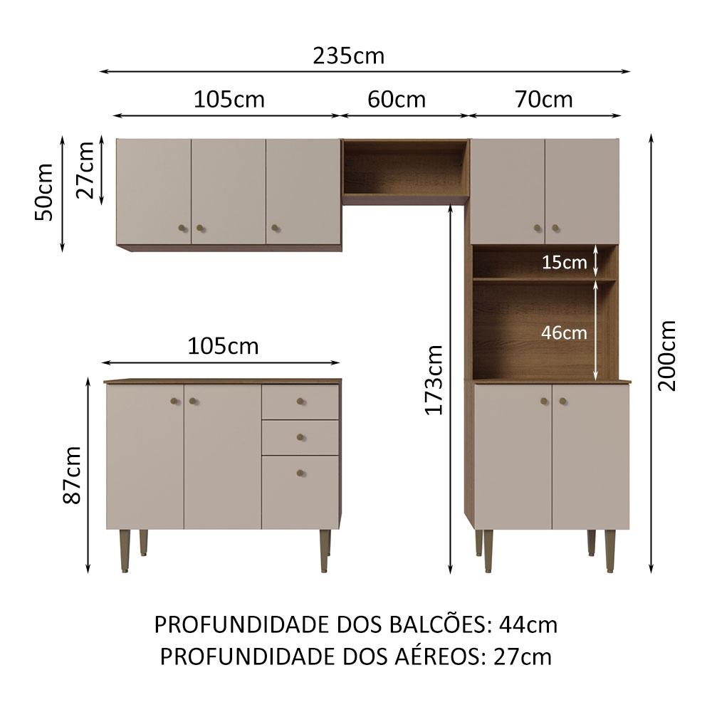Foto 3 | Cocina Integral Completa Modular Madesa Gourmet 235cm Mc 01