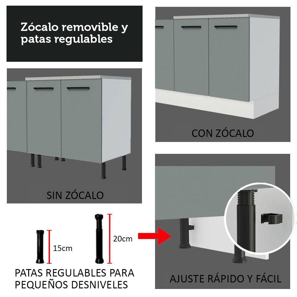Foto 9 pulgar | Cocina Integral Completa Modular Madesa Agata 290cm Bg 06