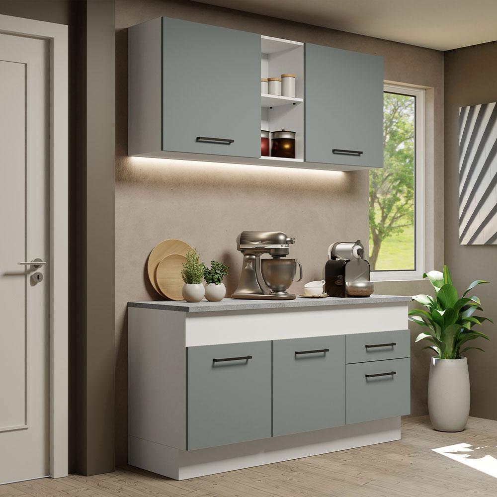 Foto 3 pulgar | Cocina Integral Completa Modular Madesa Agata 150cm Bg 01