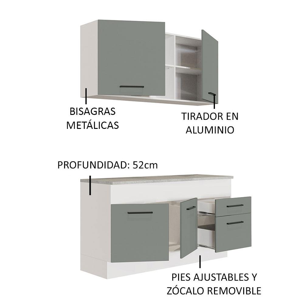 Foto 5 pulgar | Cocina Integral Completa Modular Madesa Agata 150cm Bg 01