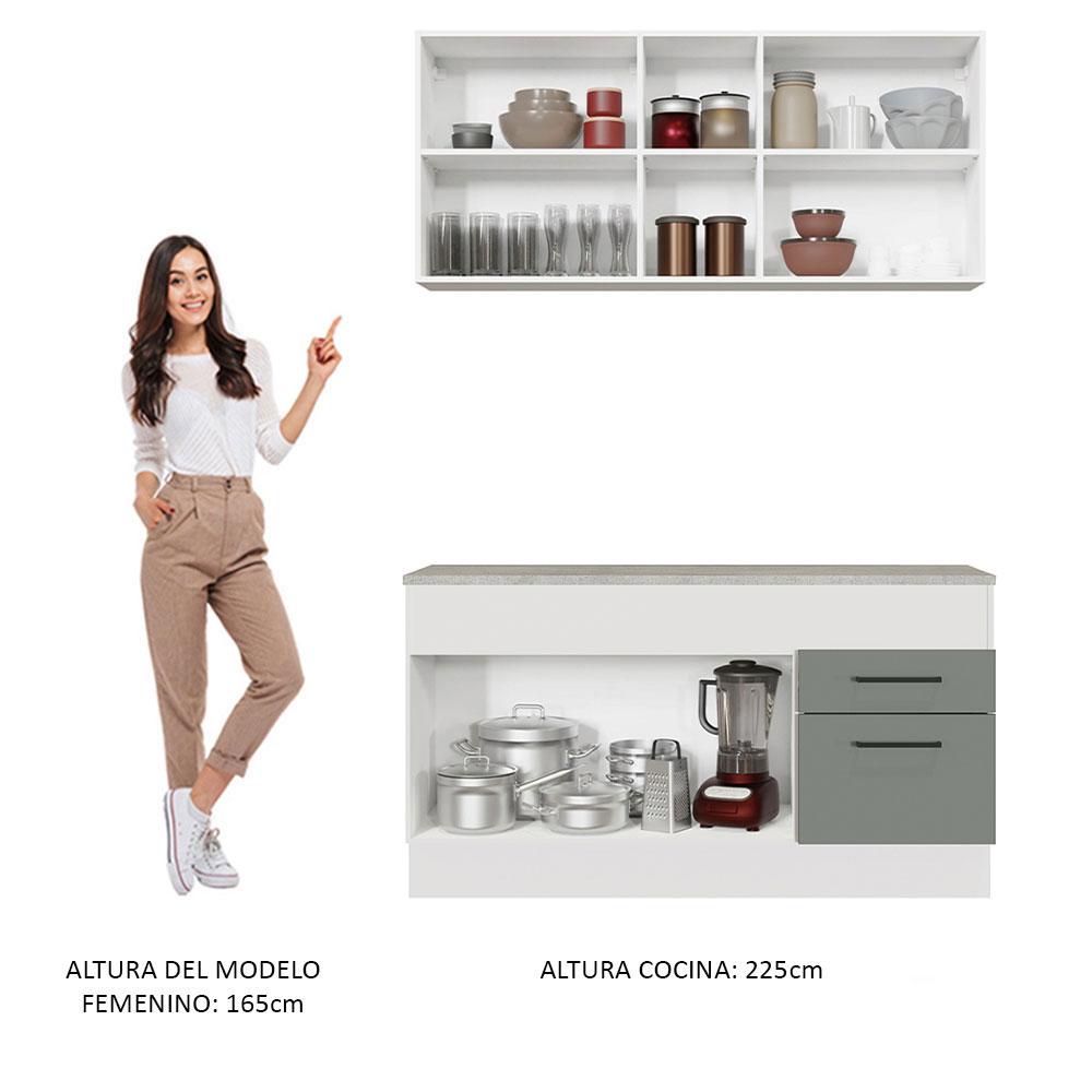 Foto 6 pulgar | Cocina Integral Completa Modular Madesa Agata 150cm Bg 01