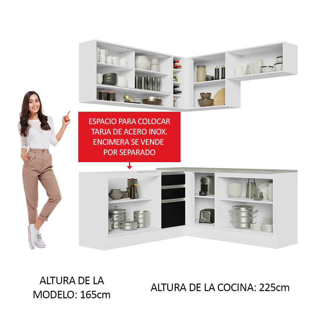 Foto 6 pulgar | Cocina Integral Completa Modular Madesa Glamy 349cm Bn 02
