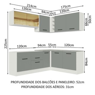 Foto 3 | Cocina Integral Completa Modular Madesa Agata 389cm Mg 01