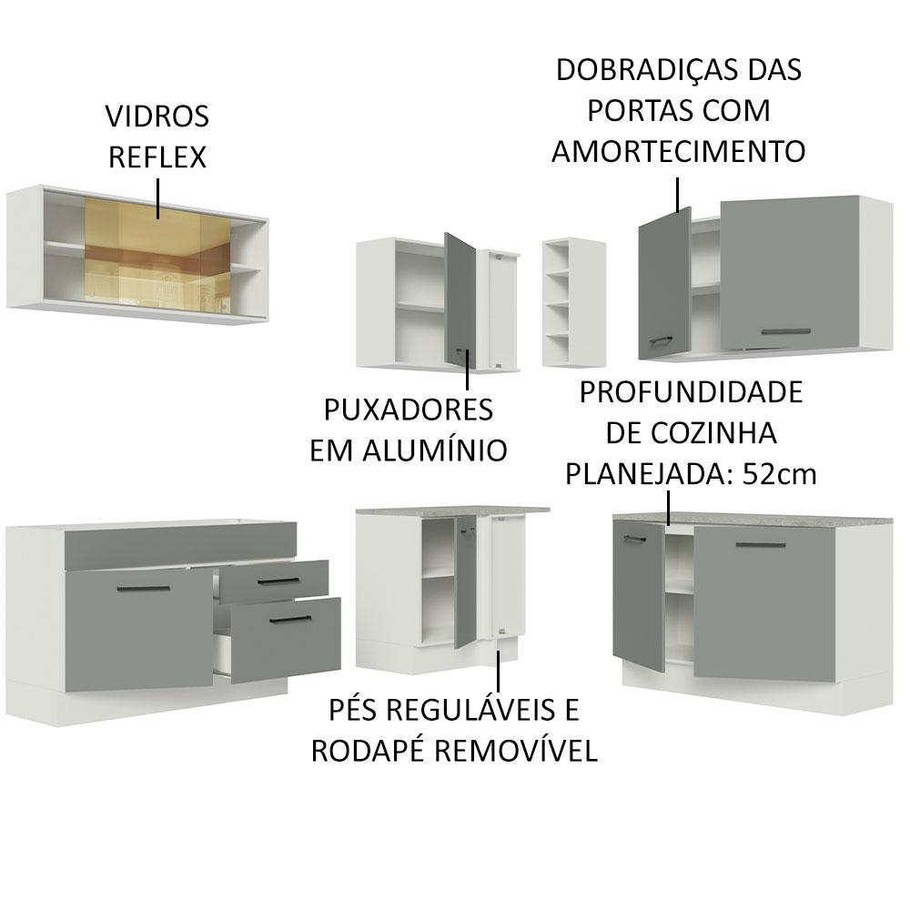Foto 5 pulgar | Cocina Integral Completa Modular Madesa Agata 389cm Mg 01