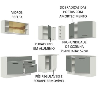 Foto 4 | Cocina Integral Completa Modular Madesa Agata 389cm Mg 01