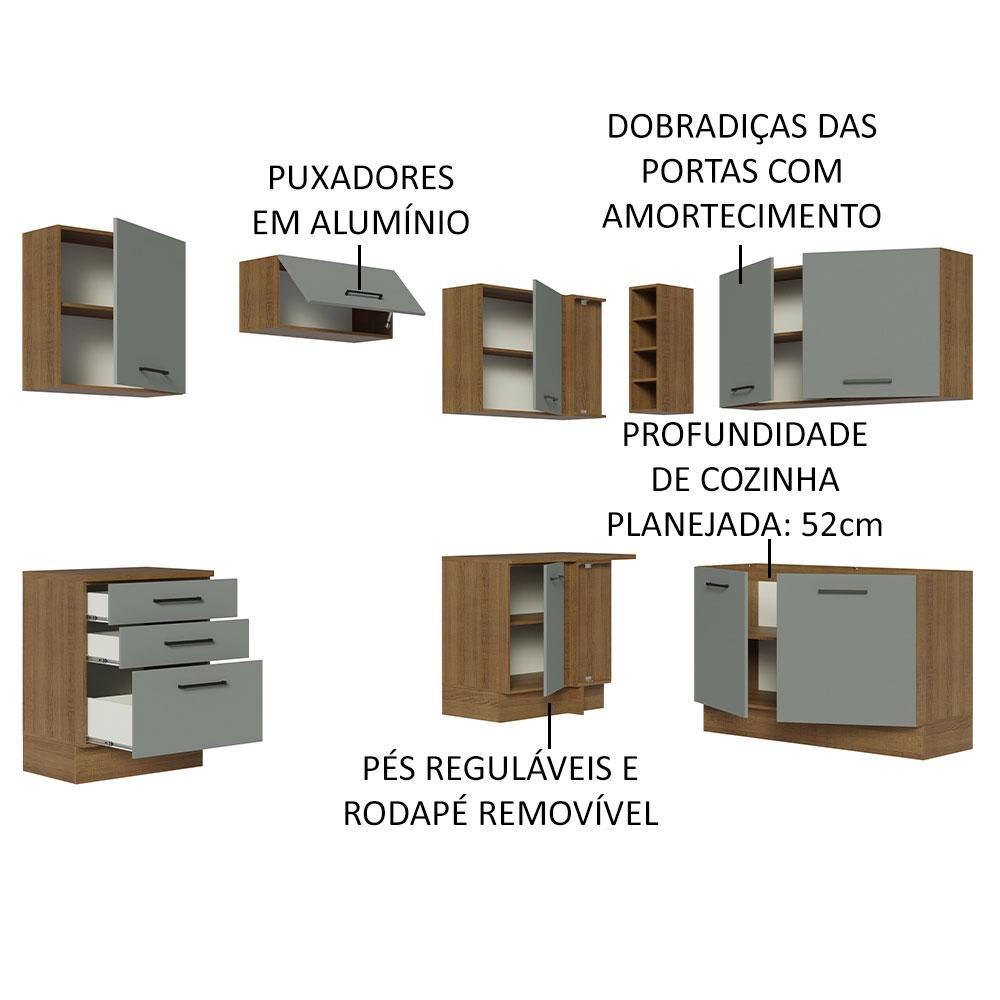 Foto 5 pulgar | Cocina Integral Completa Modular Madesa Agata 399cm Mg 01