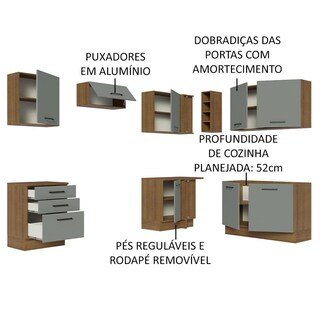 Foto 4 | Cocina Integral Completa Modular Madesa Agata 399cm Mg 01