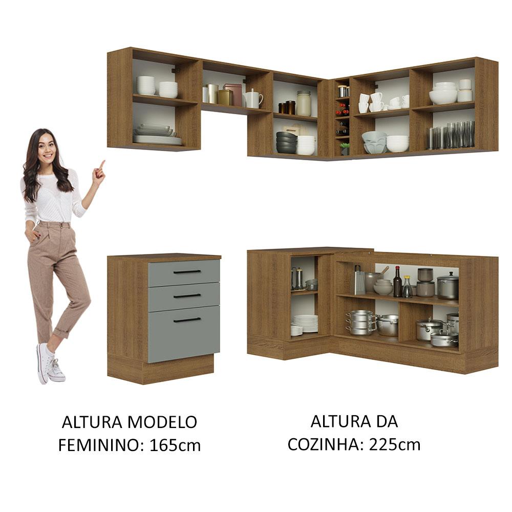 Foto 6 pulgar | Cocina Integral Completa Modular Madesa Agata 399cm Mg 01