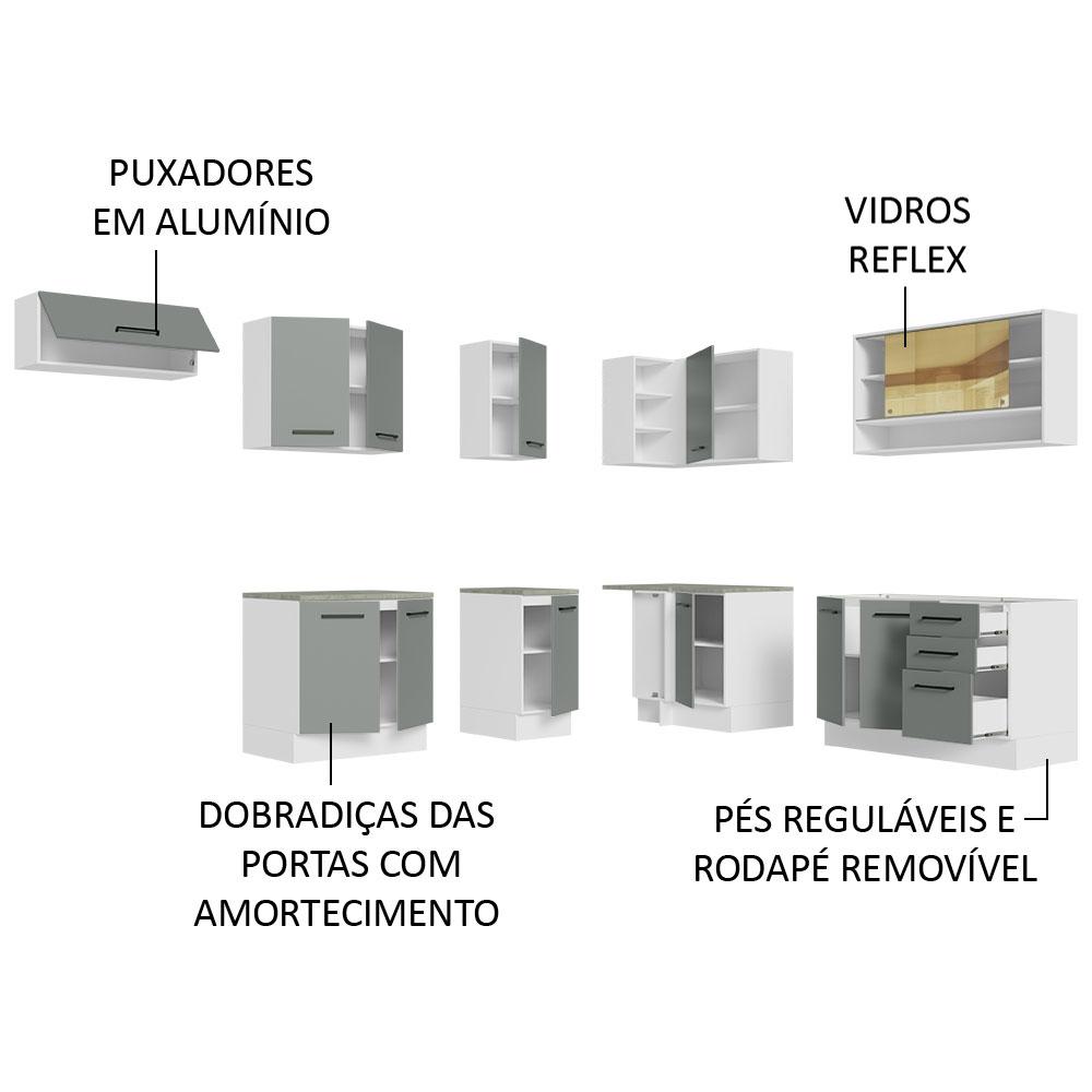 Foto 5 pulgar | Cocina Integral Completa Modular Madesa Agata 486cm Mg 01