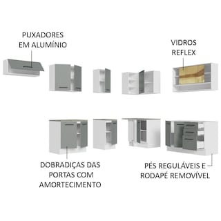 Foto 4 | Cocina Integral Completa Modular Madesa Agata 486cm Mg 01