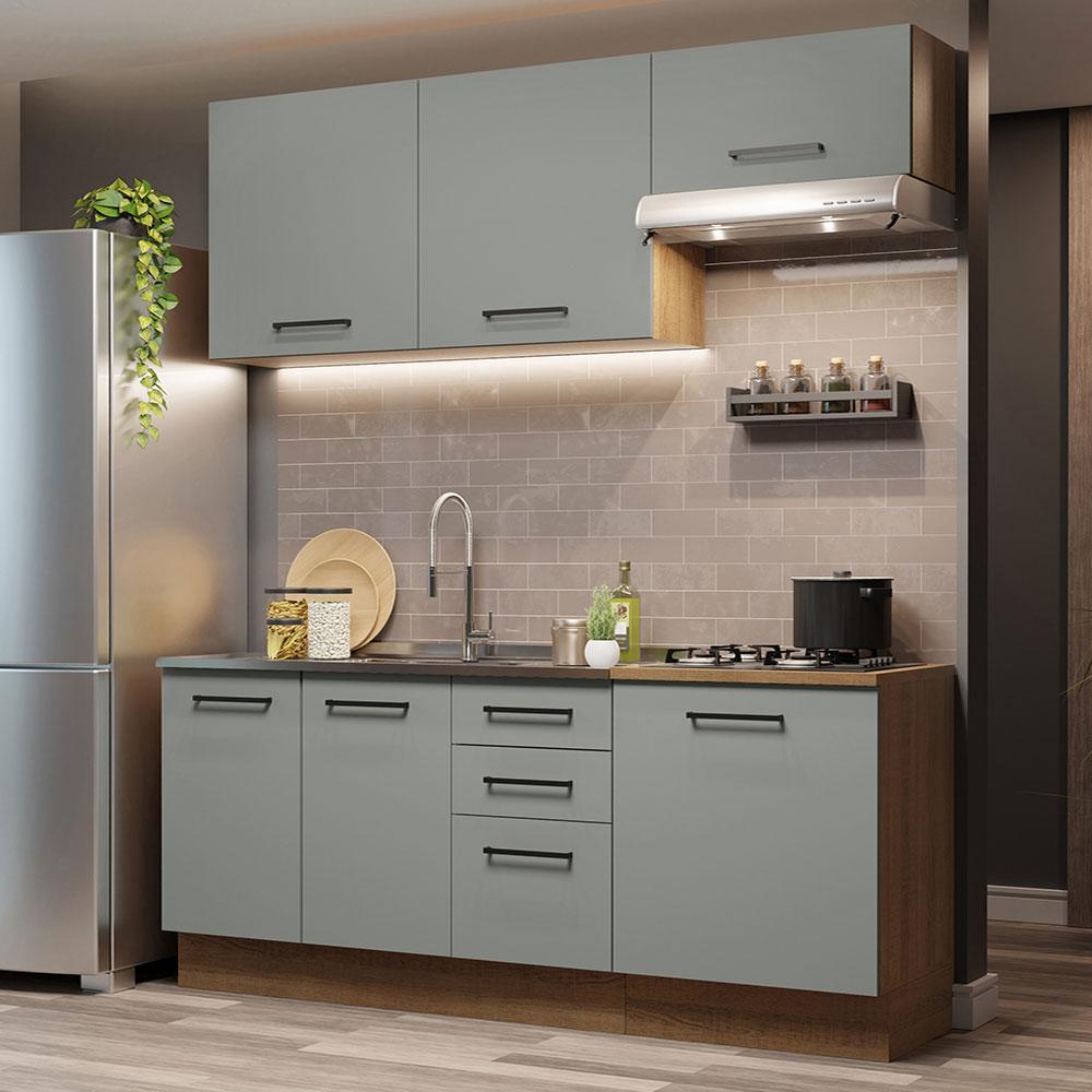 Foto 3 pulgar | Cocina Integral Completa Modular Madesa Agata 180cm Mg