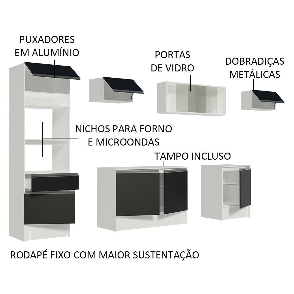 Foto 5 pulgar | Cocina Integral Completa Modular Madesa Topazio 300cm Bn 01