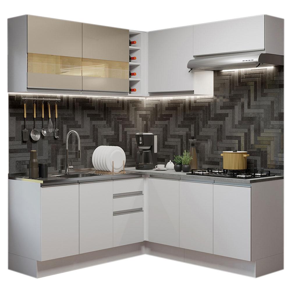 Foto 2 pulgar | Cocina Integral Completa Modular Madesa Glamy 349cm Bb 01