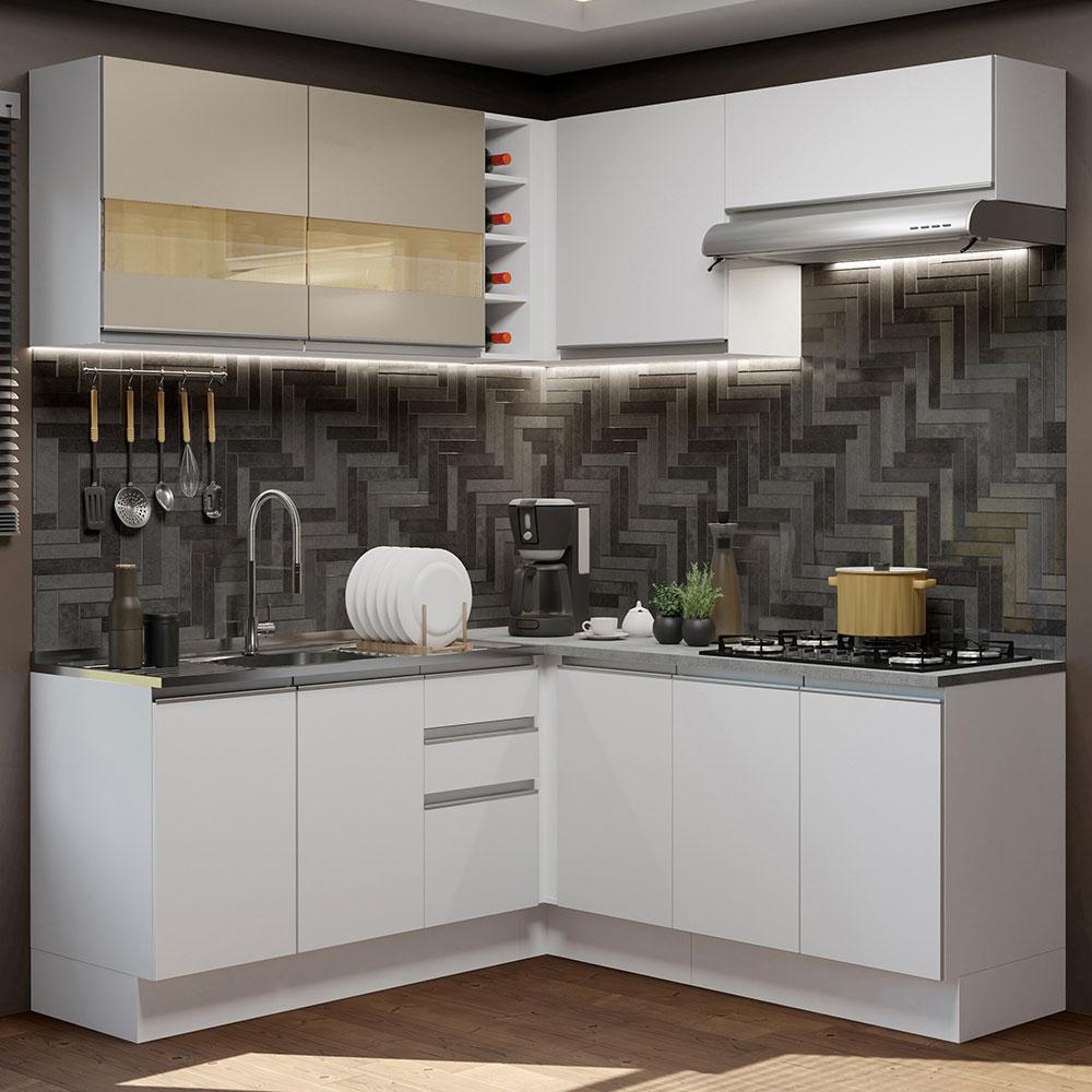 Foto 3 pulgar | Cocina Integral Completa Modular Madesa Glamy 349cm Bb 01