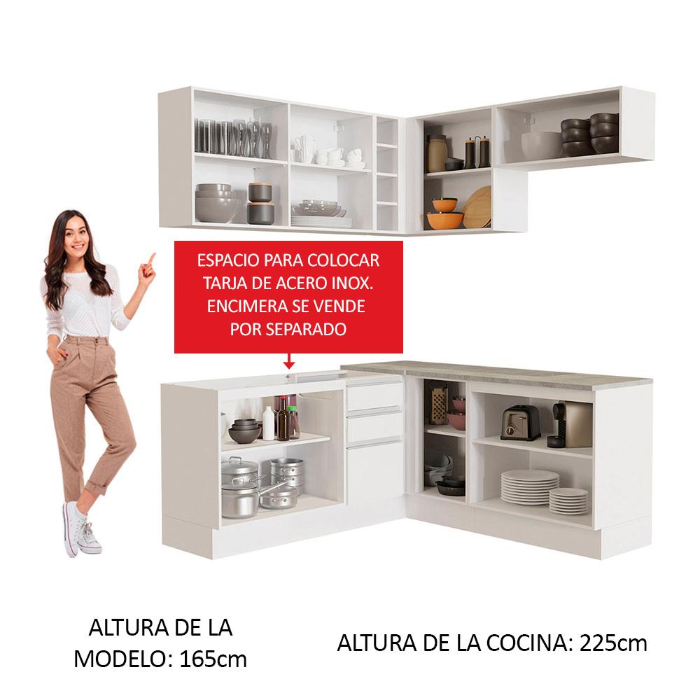 Foto 6 pulgar | Cocina Integral Completa Modular Madesa Glamy 349cm Bb 01