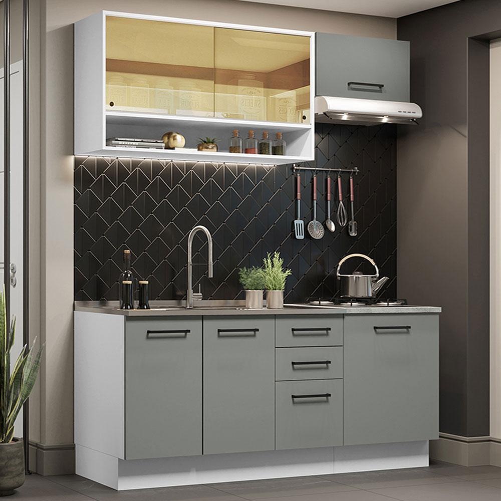 Foto 3 pulgar | Cocina Integral Completa Modular Madesa Agata 180cm Bg