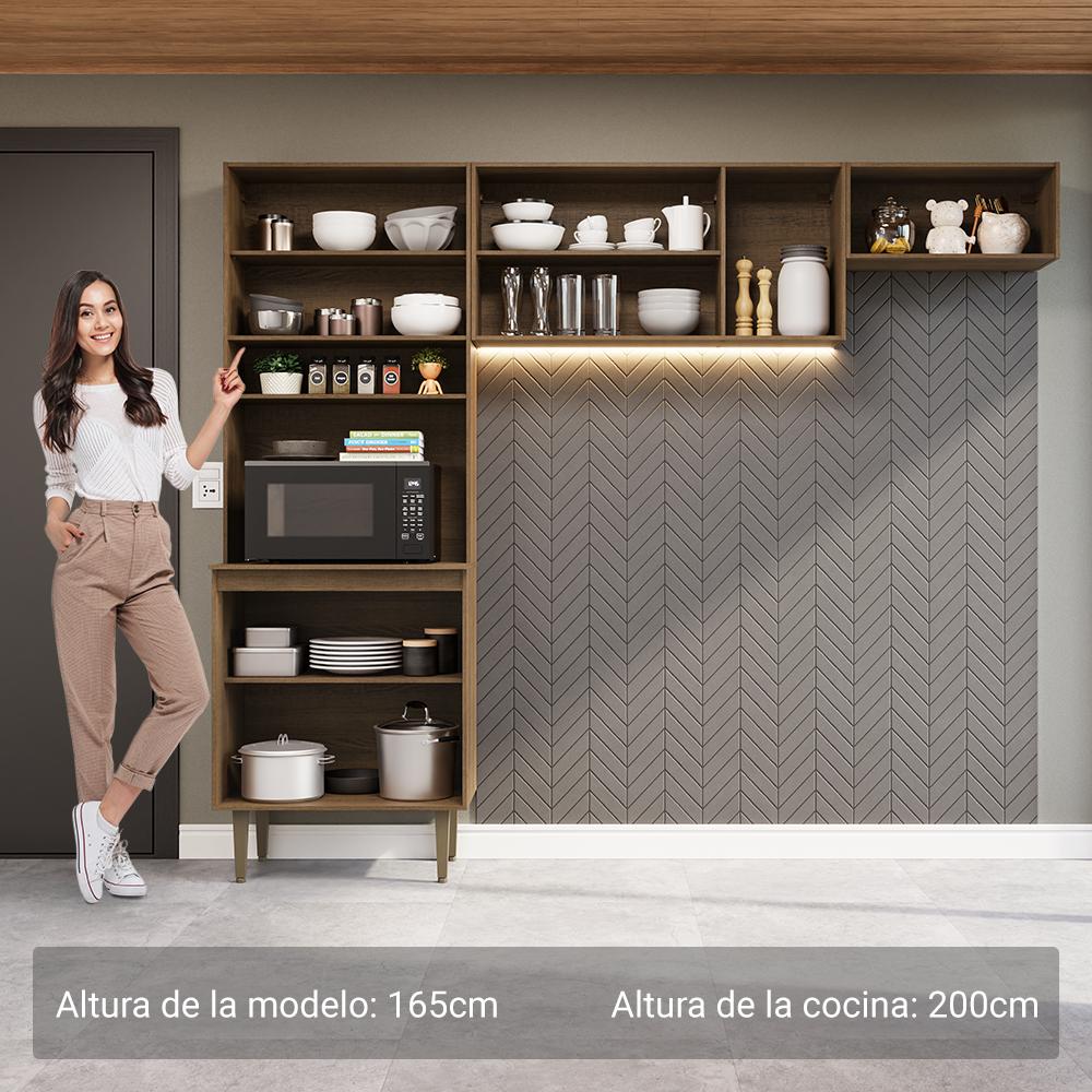 Foto 5 pulgar | Cocina Integral Completa Modular Madesa Gourmet 235cm Mm