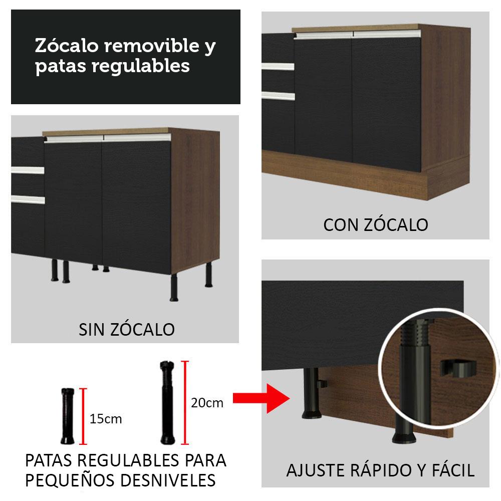 Foto 9 pulgar | Cocina Integral Completa Modular Madesa Glamy 240cm Mn 08
